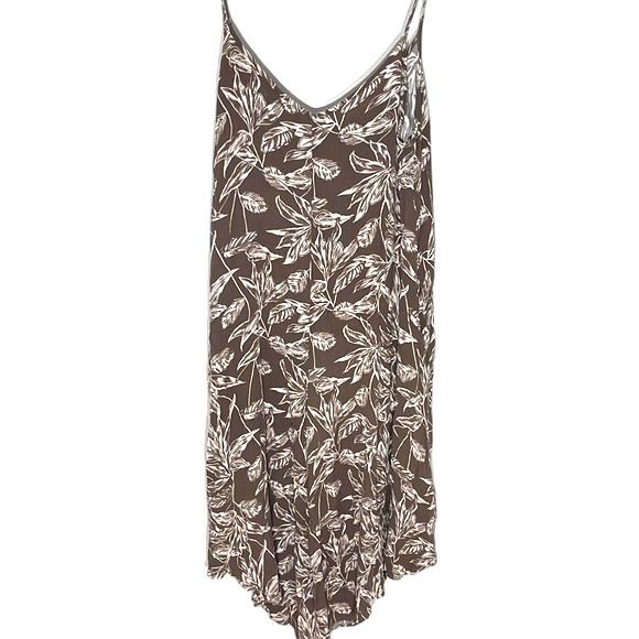 Miou Muse Leaf Print Cami Jumpsuit Brown White Size Small - Picture 6 of 11